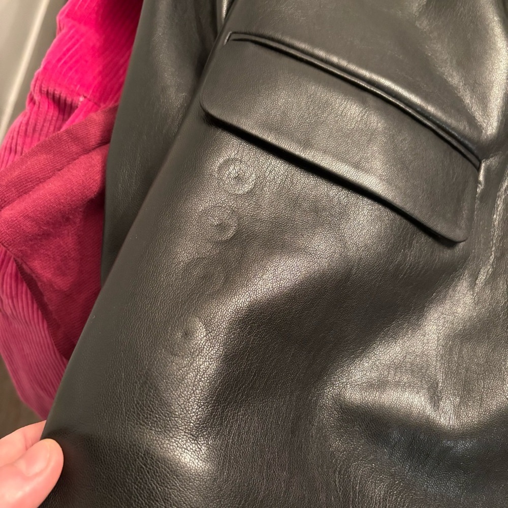 Alice + Olivia Denny Vegan Blazer black notch collar - Picture 16 of 16